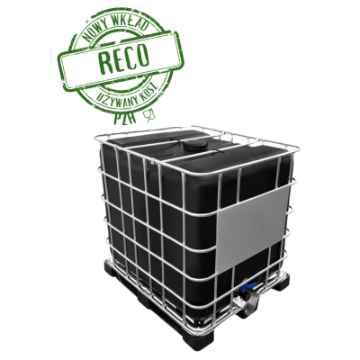 Czarny Zbiornik / Paletopojemnik IBC 1000L | REKO